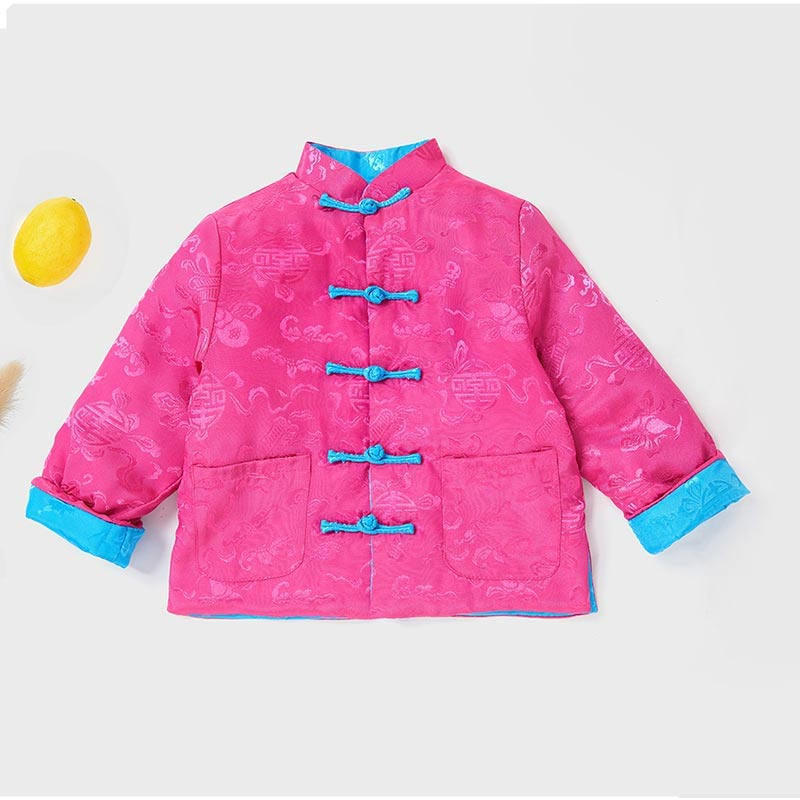 儿童童装中国风女童双面穿唐装新年服亲子装外套秋冬男童拜年服,童装/婴儿装/亲子装,唐装,淘宝优惠券,粉丝福利购,淘宝优惠卷