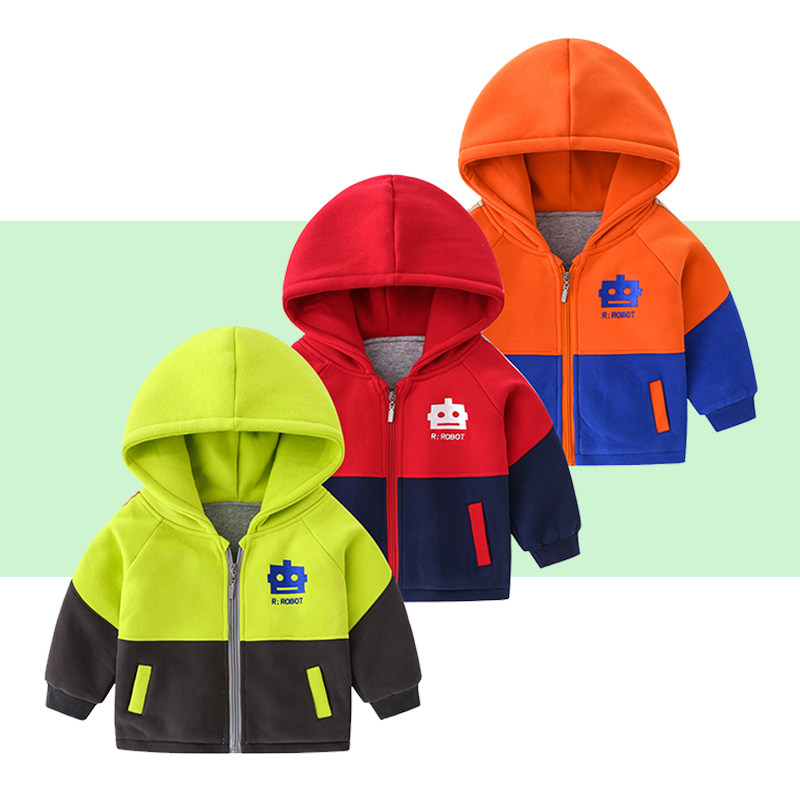 男童秋冬外套加厚加绒儿童卫衣2020新款连帽上衣宝宝春秋装中小|ruв категории Детская одежда, пальто/пиджак/пальто, обычные пальто - от Buy2taobao.com для оказания профессиональной услуги покупки агента Taobao