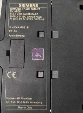 售前货288-3AE08-0AA0模拟量输入 测试功能