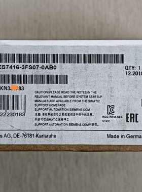 售前6ES7 416-3FS07-0AB0/CPU416F