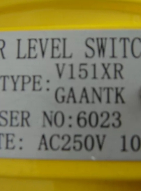 议价 V.R LEVEL SWICH V151XR GAANTK 压力液位感测器 开关谘询