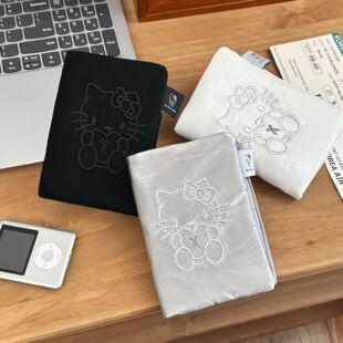 韩版可爱猫咪护照包护照夹登机牌身份证一体卡包简约多功能证件包