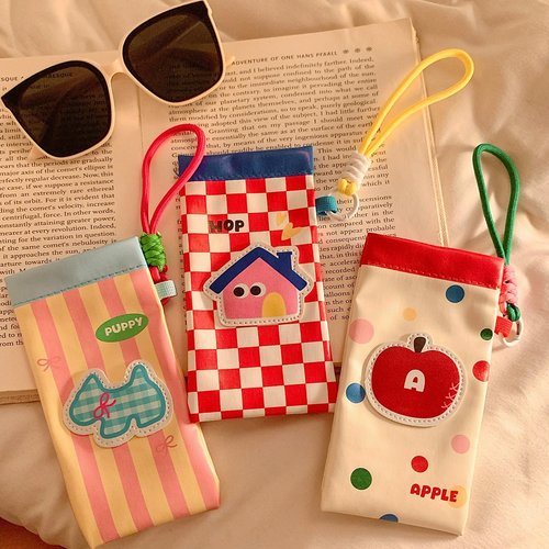 可爱多巴胺眼镜收纳包女创意便携太阳镜墨镜收纳包高级眼镜袋笔袋