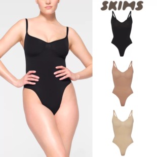 正品代购SKIMS SEAMLESS SCULPT THONG BODYSUIT塑身衣连体丁字裤