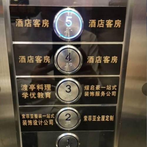 贴膜方形楼层按钮婚礼绿色指示牌