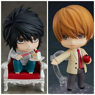 死亡笔记粘土人可换脸同人动漫周边夜神月L模型公仔二次元手办