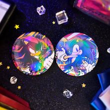 刺猬索尼克Sonic游戏同人吧唧夏特索尼克黑青徽章谷子二次元周边