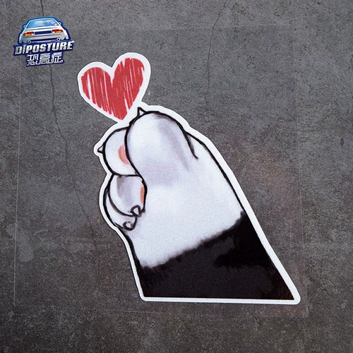 Водонепроницаемая светоотражающая мультяшная оконная наклейка, электромобиль