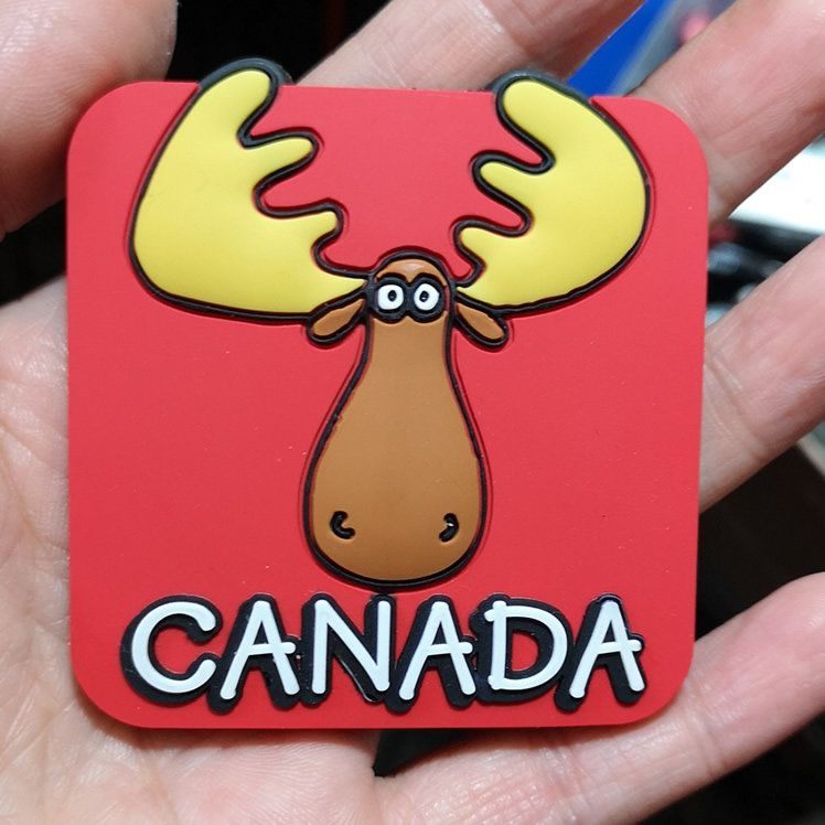BUY AND BRING BACK Q VERSION OF MOOSE MAPLE LEAF CHINESE RESTAURANT QUEBEC TORONTO RUBBER REFRIGERATOR MAGNETS IN CANADA