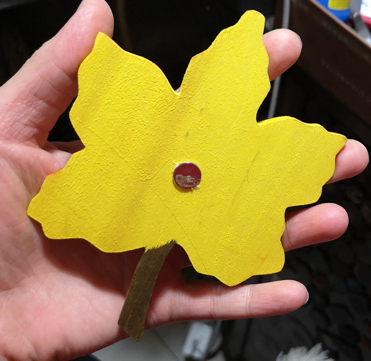 BUY A CANADA HANDMADE WOODEN FEATURE MAPLE LEAF WOODEN FRIDGE MAGNET TO BRING BACK FROM CANADA