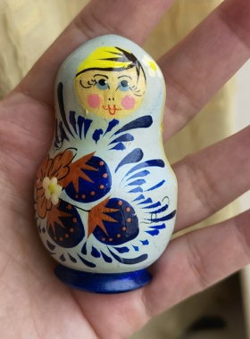 俄罗斯当地购买套娃木质冰箱贴