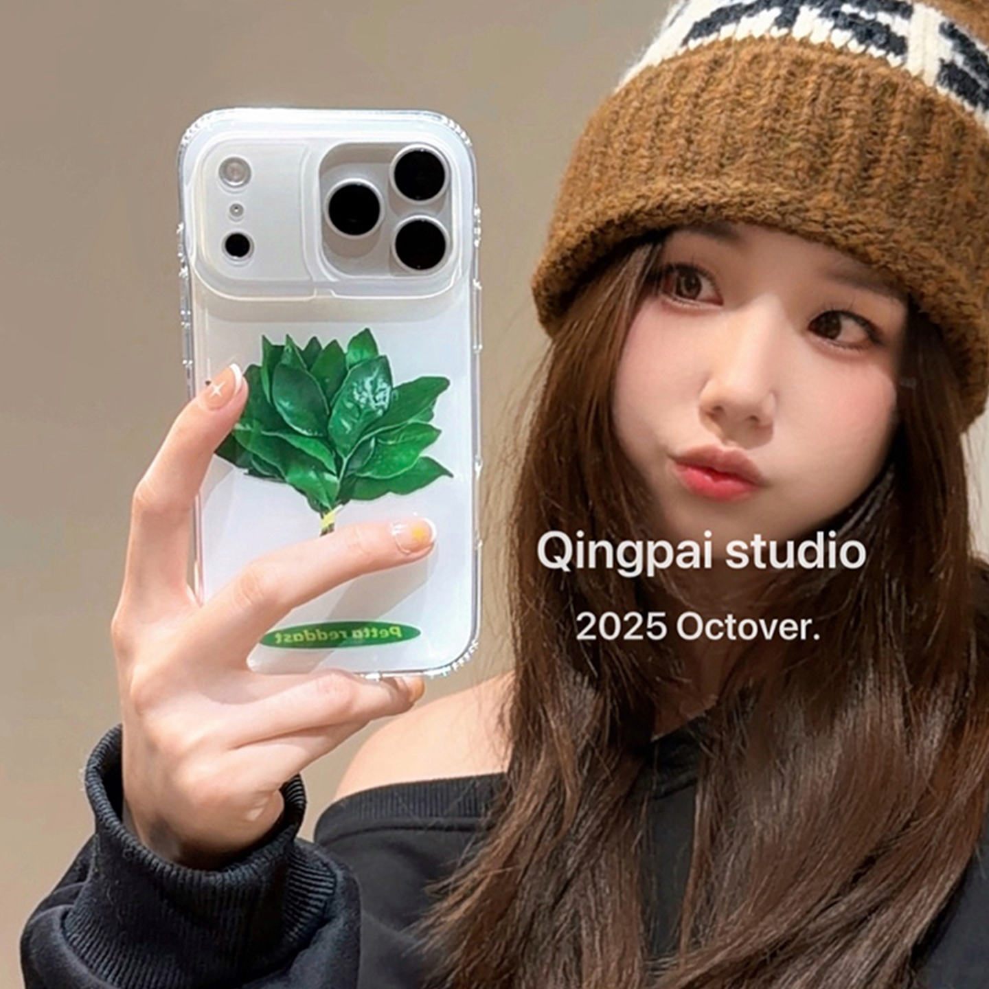 适用苹果手机壳简约个性叶子