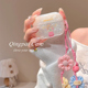 轻派ins少女贝壳纹花朵挂绳适用airpods4保护壳新款 airpodspro2苹果二代保护套耳机保护套3代耳机壳全包软壳
