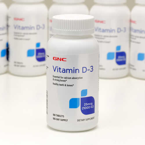 现货美国原装GNC维生素D-3 1000IU 180片VD3补钙健康骨骼牙齿免疫