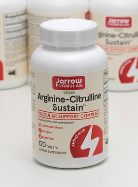 Jarrow精氨酸瓜氨酸复合120片arginine citrulline 精子活力促睾