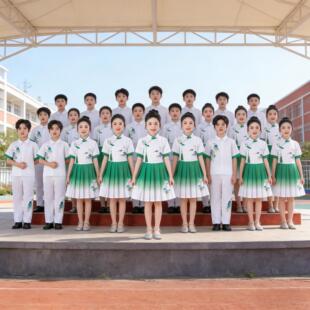 六一儿童合唱演出服中小学生诗歌朗诵绿色歌唱团歌咏男童女童表演