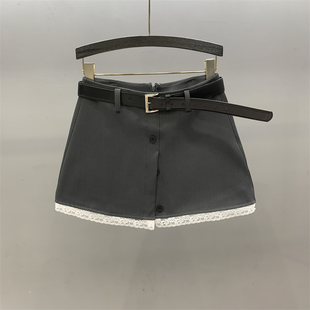 清仓断码 西装超短裙女2026春夏新款灰色高腰防走光a字包臀半身裙