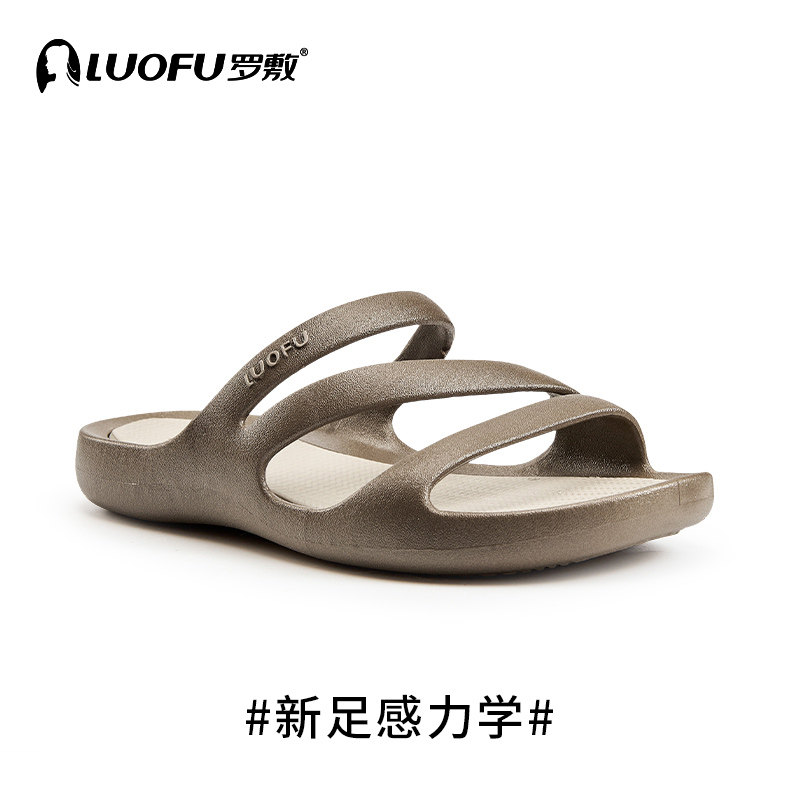 LUOFU罗敷新款拖鞋女士夏季外穿室外简约时尚百搭防水防滑女凉拖