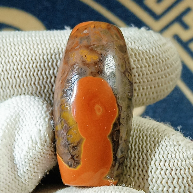 桶珠天然宣化玛瑙桶珠