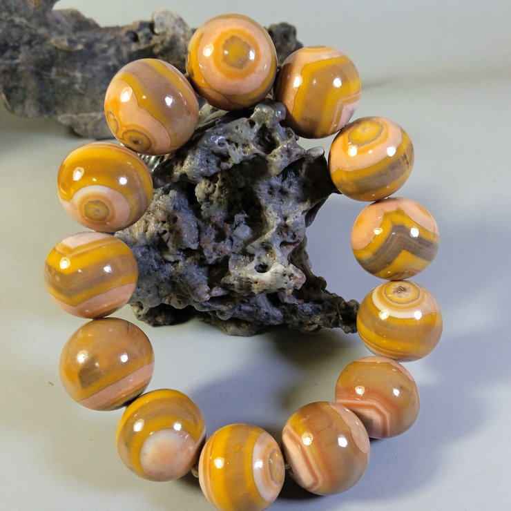 精品 正宗宣化战国红玛瑙纯天然战国红手串手链 同料圆珠 臻品