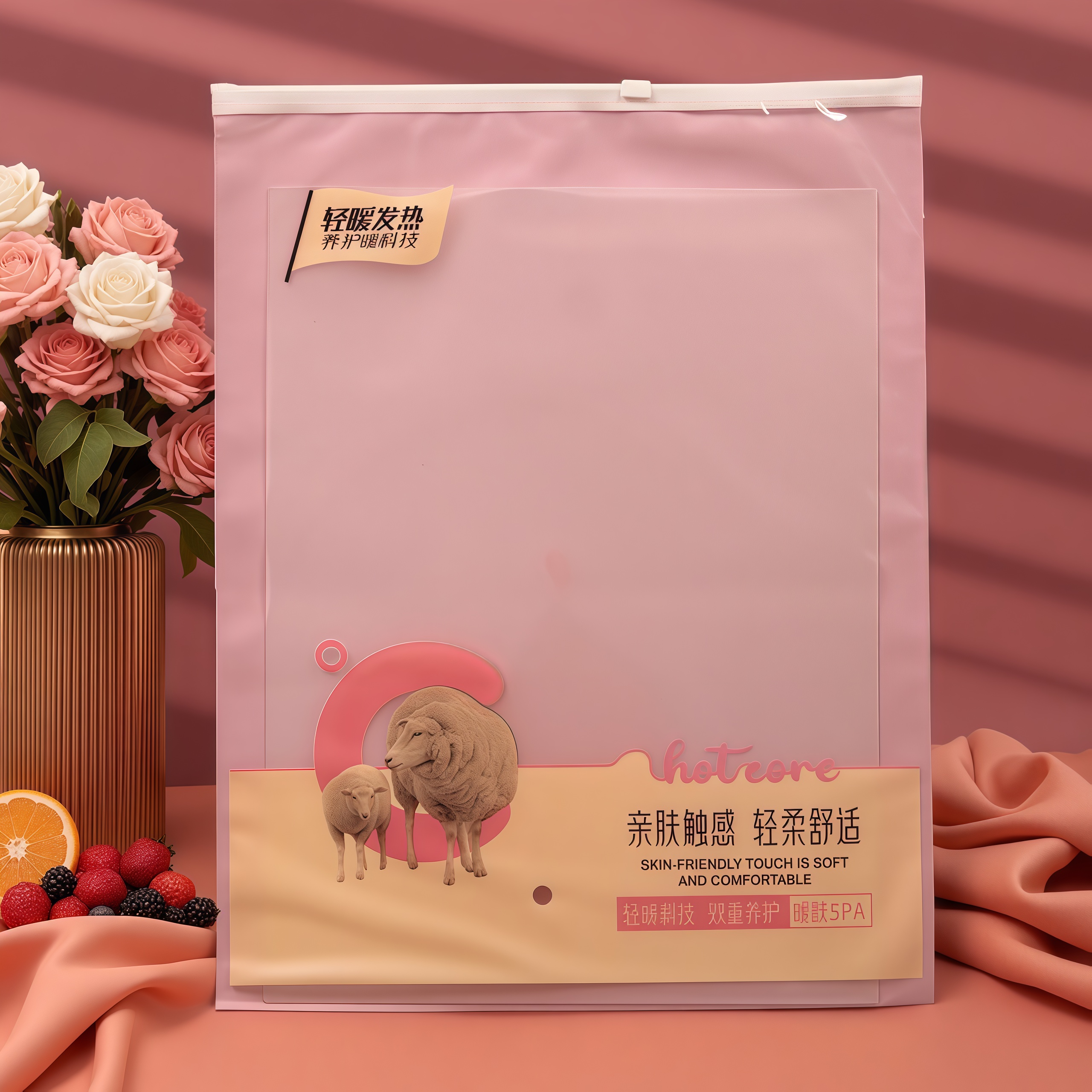 羊绒包装袋保暖内衣加绒打底裤透明袋加绒背心发热内衣秋衣秋裤袋