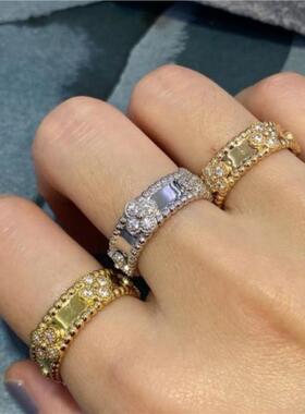 2024新款万花筒戒指女镀金18k玫瑰金轻奢小众高级设计感百搭名媛