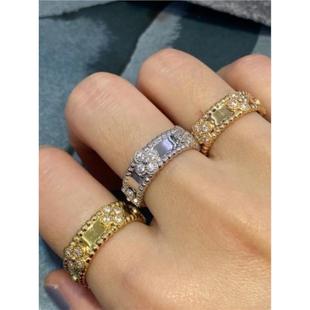 2024新款万花筒戒指女镀金18k玫瑰金轻奢小众高级设计感百搭名媛