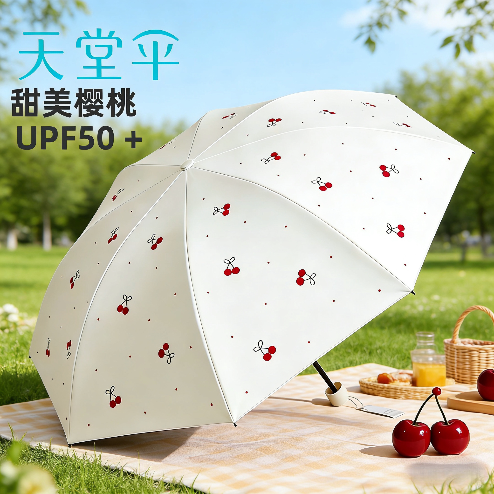天堂伞黑胶防晒晴雨伞防紫外线太阳伞折叠学生遮阳伞加厚耐用雨伞