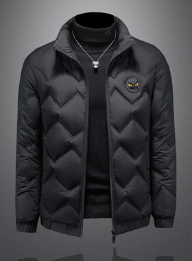 男士轻薄款款羽绒服国标90白鸭绒 钱塘6019-66102-P345 镂空图