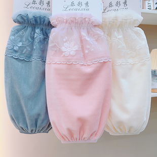 女冬季 套羽绒服套袖 防污护袖 学生袖 头 长款 筒成人上班防脏棉衣袖 袖