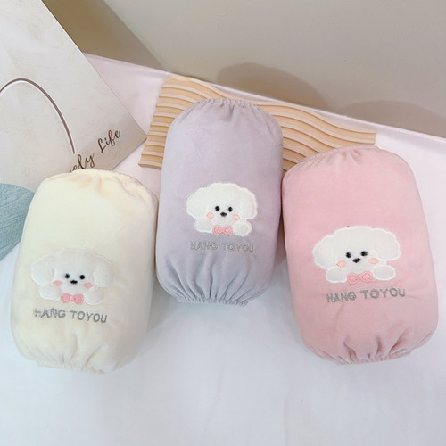 新款短款毛绒袖套防污袖头