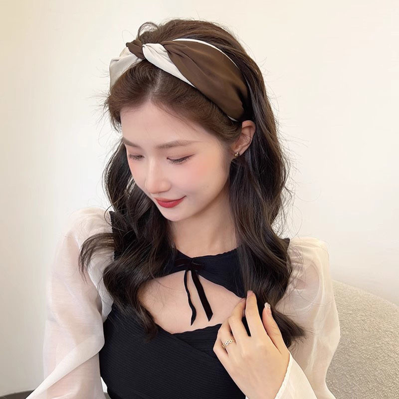 网红发箍女夏天百搭外出韩国超仙洗脸发带森系头箍宽边压发卡发捆