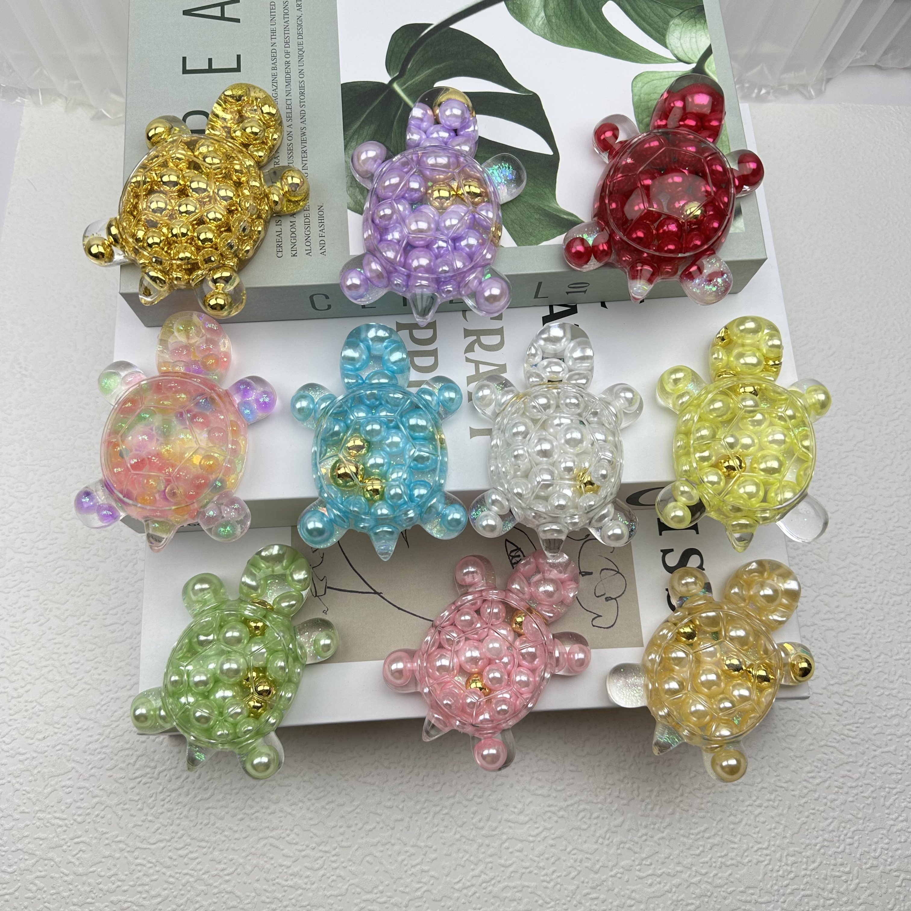 彩色珍珠夜光可爱流沙大号乌龟亚克力桌面对对碰diy饰品车载摆件,饰品/流行首饰/时尚饰品新,其他DIY饰品配件,淘宝优惠券,粉丝福利购,淘宝优惠卷