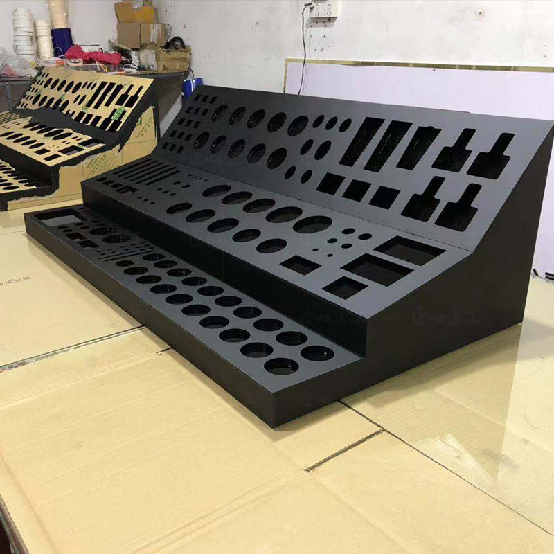 黑色亚克力彩妆展示架口红粉饼陈列架化妆品货柜货架展架样品摆台