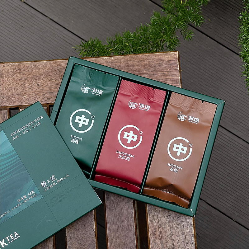 中茶海堤茶叶新品乌龙茶  岩茶搭档（水仙+大红袍+肉桂）48g/6泡 茶 肉桂茶 原图主图