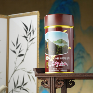 中茶海堤茶叶旗舰店乌龙茶岩茶闽北岩茶三印水仙茶100g自饮茶