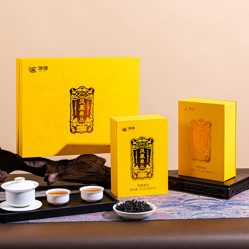 中茶海堤茶叶旗舰店凤凰单枞礼盒鸭屎香150g乌龙茶单丛送礼鸭屎香