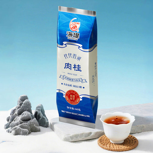 中茶海堤茶叶官方旗舰店口粮茶袋装乌龙茶肉桂茶叶醇香散装60g