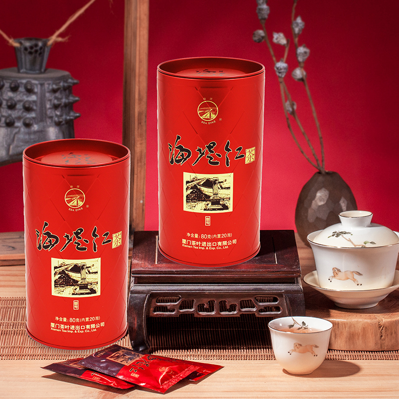 罐80g花果香红茶红茶精品号1海堤红XBT321红茶海堤茶叶