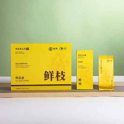 中茶海堤茶叶旗舰店凤凰单枞乌龙茶单丛鲜枝鸭屎香礼盒51g
