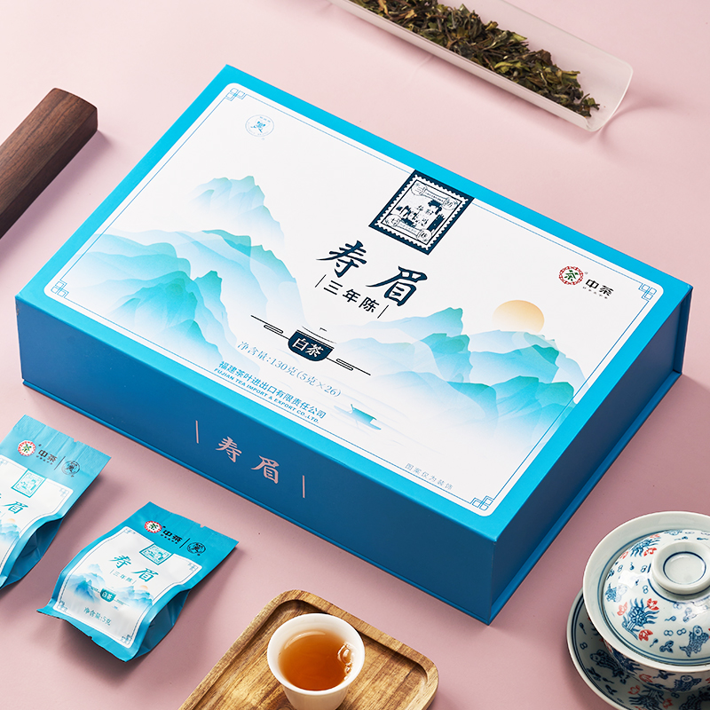 海堤寿眉礼盒三年陈140g
