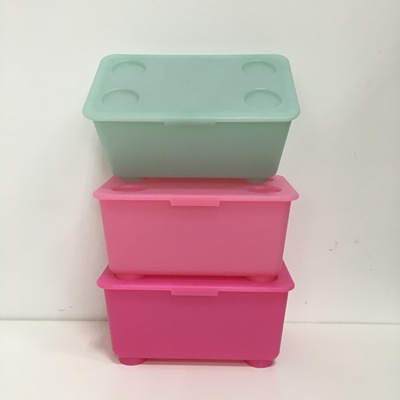 宜家格利思3件套玩具附盖储物盒