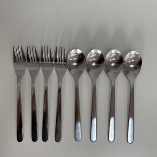 宜家国内代购弗隆夫特金属餐具不锈钢餐刀叉子勺子西餐具4件套