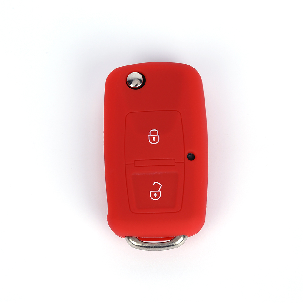 适用大众宝来速腾捷达硅胶钥匙套高尔夫途安锁匙包polo帕萨特护套