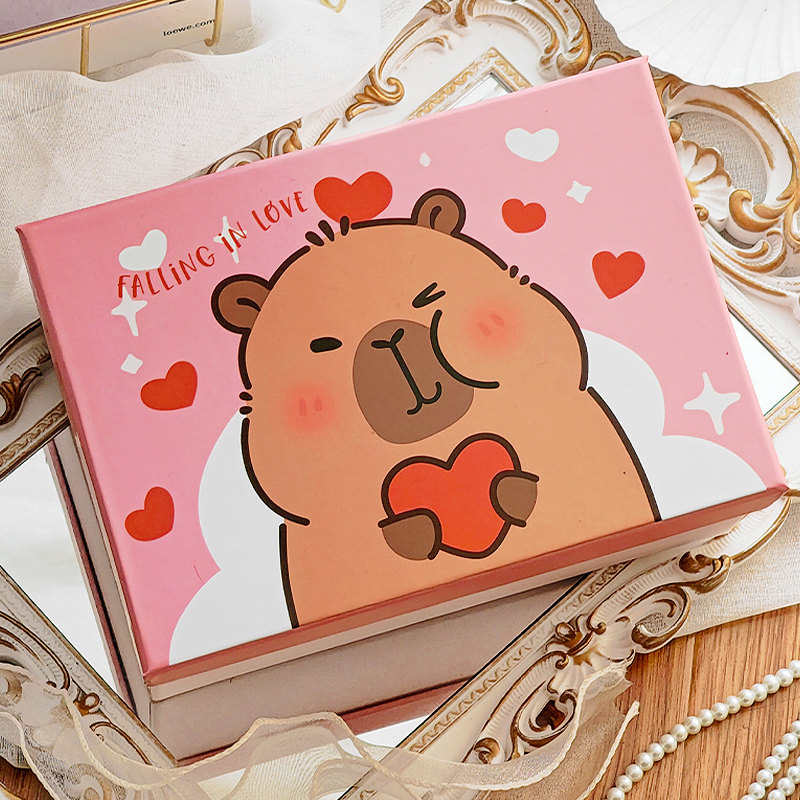 礼品盒立体油画礼盒空盒大号高级感生日盒子男生包装盒精美礼物盒