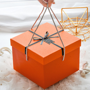 礼品盒高级感大号精美礼物盒空盒子男生款正方形手提盒生日礼盒