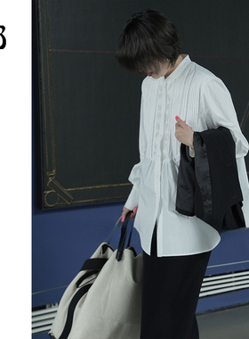 【惊喜五折】GOLDEN BARRY秋纯棉风琴镂空衬衫宽松长袖上衣212485