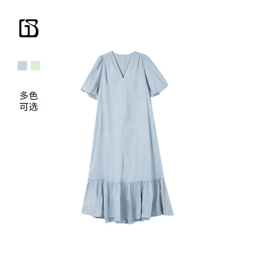 【超值特价】GOLDEN BARRY清新休闲100棉气质连衣裙女301269