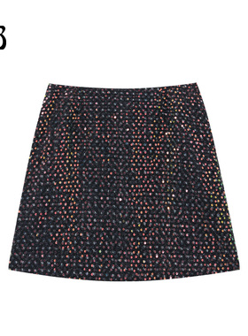 【惊喜五折】GOLDEN BARRY时尚亮片短款半裙311276