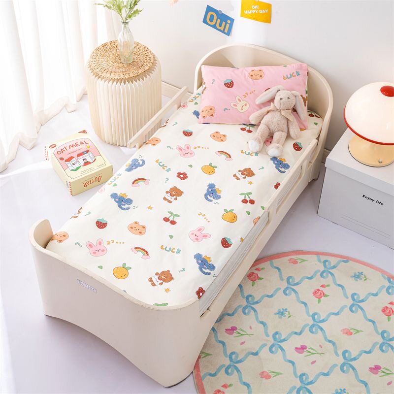 儿童幼儿园纯棉卡通垫芯套小学生全棉垫被套褥子罩婴儿拼接床垫套